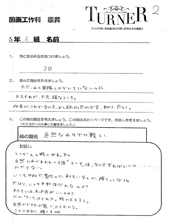舎人小学校 Museum Start あいうえの