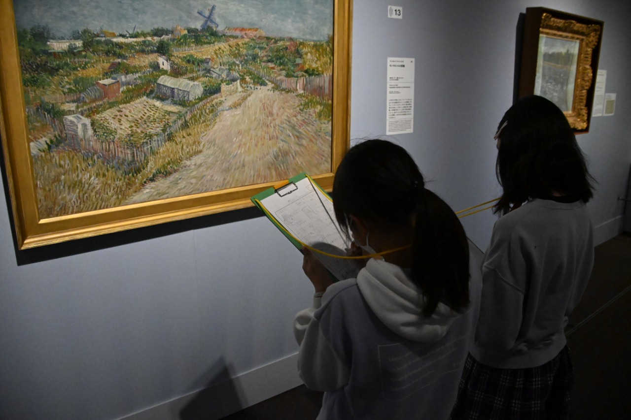 ゴッホ展 家族がつないだ画家の夢 江戸川区立東小岩小学校6年生